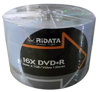 ＊購物城＊台灣錸德原廠 RiDATA DVD-R 16X 【破盤出清】 空白光碟燒錄片