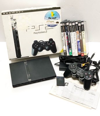 Sony PlayStation 2 Slim PS2 SCPH-70007 主機 台灣公司貨、日製遊戲*8 出售