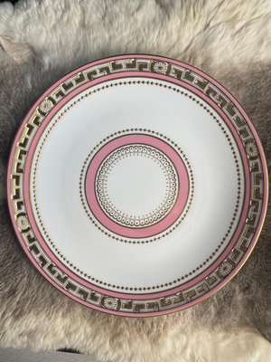 英國明頓 Minton 粉色鏤空賞盤 直徑24.5厘米 極其