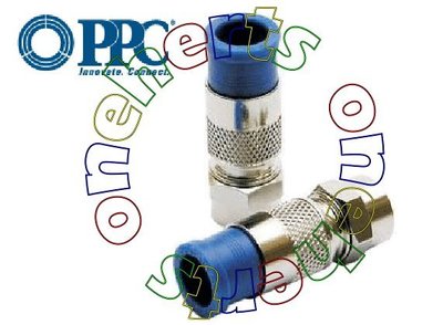 PPC CMP6 美國原裝進口5C RG6同軸纜線接頭 適用雙鋁單網 單鋁單網 UHF數位天線 電視F接頭