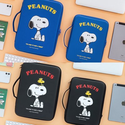 筆電包  ♥ BABE雜貨鋪♥韓國Snoopy史努比11吋iPad防潑水防撞平板硬殼包 筆電包   平板包 電腦包