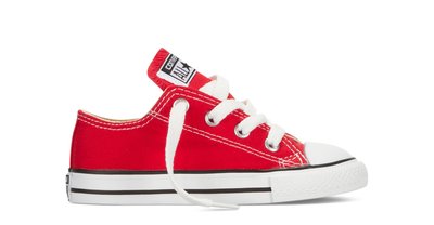 【豬豬老闆】CONVERSE CT AS 小童鞋 紅色低統 紅白 帆布鞋 基本款 親子鞋 小朋友 7J236C