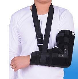 成人肘關節外固定支具肱骨外髁骨折康復護具前臂吊帶家用上臂夾板