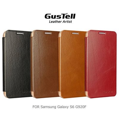 --庫米-- GUSTELL 谷斯特 Samsung Galaxy S6 G920F 油蠟皮可立皮套 支架皮套 可站立