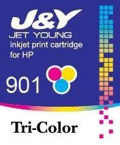 HP 原廠環保墨水匣 901 彩色 CC656AA 適用：J4580/J4624/J4660/J4535/J4500