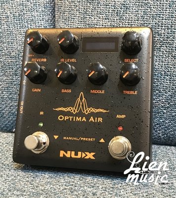 立恩樂器 效果器專賣 》NUX NAI-5 OPTIMA AIR 木吉他 吉他 箱體模擬 前置放大 增益 效果器