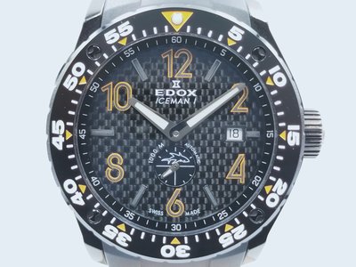 【發條盒子H2507】伊度錶 EDOX ICEMAN I 冰人碳纖維千米 自動排氦運動錶 全球限量600支 盒單齊全