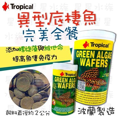 [星星水族]德比克 Tropical 異型 底棲魚完美全餐 底棲魚飼料 100ml 螺旋藻 沉底飼料 異型 鼠魚 波蘭製