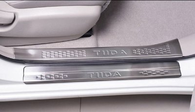 現貨熱銷-易車汽配 NISSAN 日產 BIG TIIDA i TIIDA (13-21年) 專用 不銹鋼 內踏板+迎賓