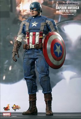 全新 HOT TOYS 1/6 MMS240 黃金時代版 美國隊長 Captain America 酷寒戰士
