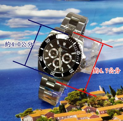 OP奧柏 899833G1S 超大錶徑 黑水鬼 品牌保證 藍寶石水晶鏡片 超酷帥氣大方 特價優惠