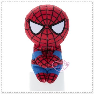 ♥小花花日本精品♥ Spider-Man 漫威 MARVEL 蜘蛛人 紅色 全身立體造型 坐姿 娃娃 57021300
