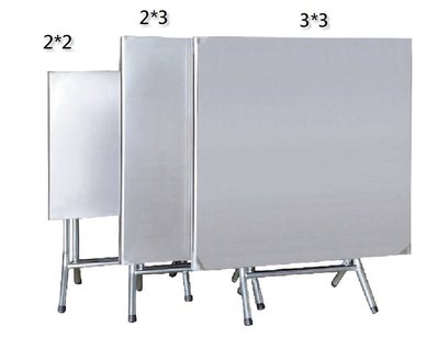 23L【新北蘆洲~嘉利傢俱】2x3尺白鐵不鏽鋼製桌(含電鍍中腳)-編號（L870-20）