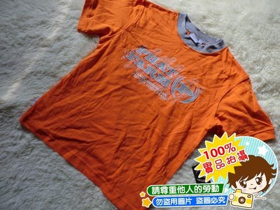 ❤厤庭童裝舖❤最後二件【E150】男孩橘色帥氣棉質上衣/T恤(7Y)