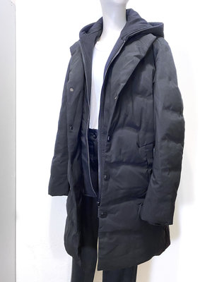 COLLECTION 韓國 專櫃 黑色 連帽 長版 羽絨 外套