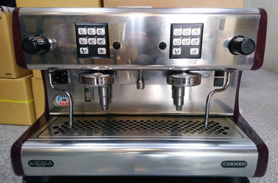 中古/二手 -義大利進口  La scala CARMEN A/2 雙孔 義式咖啡機 半自動咖啡機 -良鎂