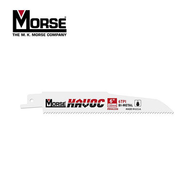 【達利商城】美國 摩斯 MORSE 軍刀鋸片 破壞王 RB66206 6吋 切割不鏽鋼 6齒 5支裝