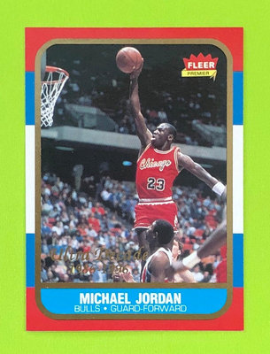 NBA 1996 FLEER 1986 Reprints MICHAEL JORDAN #U4 空中飛人 喬丹 空中飛人 籃球大帝 MJ 公牛傳奇