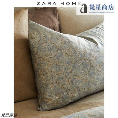 【熱賣精選】Zara Home 佩斯利花紋緞面枕套 41131091400