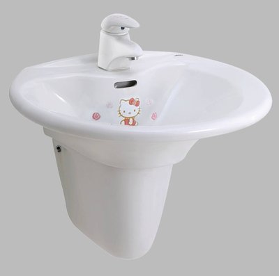 亞致工作室 和成 HCG 衛浴設備 Hello Kitty系列 洗臉盆(增安全) LF4182SR(KS)-3113U(