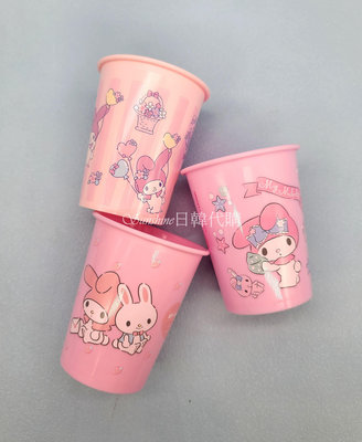 現貨 韓國製 LILFANT 三麗鷗 美樂蒂 塑膠杯 冷水杯 杯子 透明杯 漱口杯 3入組 200ml