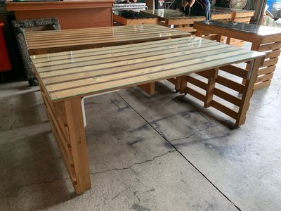 鑫高雄駿喨二手貨家具(全台買賣)---5尺 松木 戶外桌  休閒桌 展示桌 展示平台 棧板