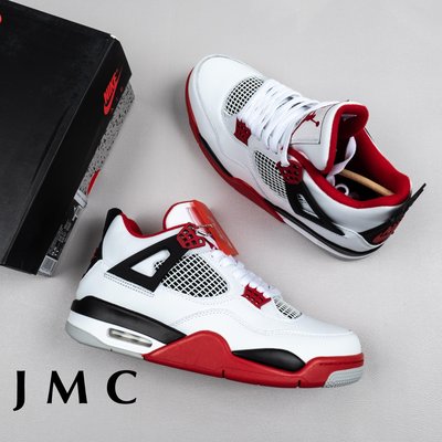 Air Jordan 4 Fire Red 白紅 火焰 運動籃球鞋 男鞋 DC7770-160