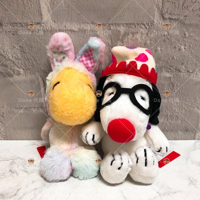 🌸Dona代購🌸日本正版 SNOOPY 史努比 糊塗塔克 小丑 復活節兔子 娃娃 (1組2入) C07