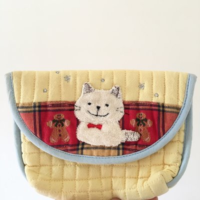 CARA 卡拉貓 聖誕節小貓 薑餅人化妝包 收納包 美妝包 萬用包 隨身包