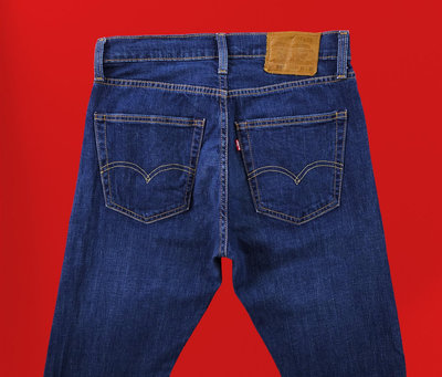 Levi's 512 彈性材質 精工水洗藍 窄管 牛仔褲 (W31) (一元起標 無底價)