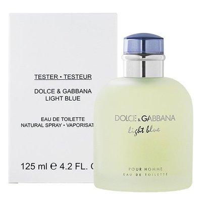 HUAHUA 香水美妝 Dolce&Gabbana Light Blue 淺藍 男性 淡香水 125ml【TESTER】