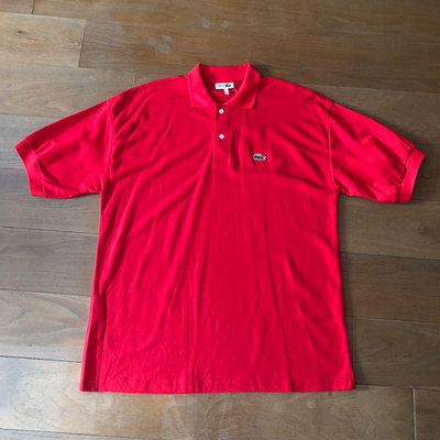 [品味人生2]保證全新正品 Lacoste 紅色 短袖POLO衫 size XXL 法國製