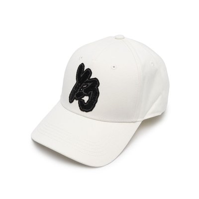 [全新真品代購-S/S23 新品!] Y-3 LOGO圖案縫飾 棒球帽 / 帽子 (白 / 黑) Y3 山本耀司