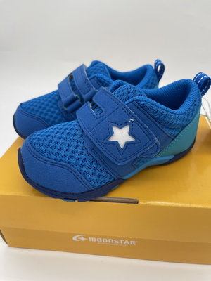 《日本Moonstar》高機能學步鞋-水藍(12.0-14.5cm)M888721SS