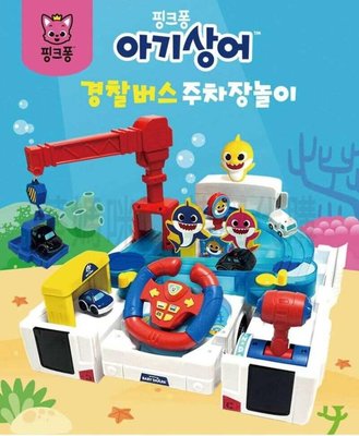 🇰🇷韓國境內版 鯊魚寶寶 碰碰狐 音樂 音效 警察 警車 巴士 變形 開車 玩具遊戲組