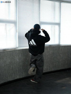 Adidas 愛迪達basketball男女連帽衛衣 帽T 大學T 冬季長袖加絨套頭衫IN4243