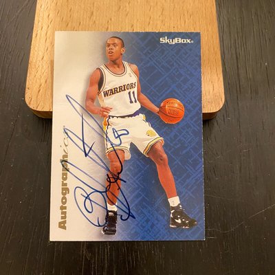 NBA 1996-97 Skybox Autographics B.J. Armstrong Auto 藍字親筆簽名 籃球卡 球卡