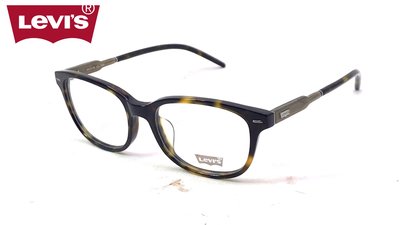 【本閣】LEVIS LS96075 美式光學眼鏡方框 玳瑁色復古文青膠框手工眼鏡造型厚男女 大頭大臉舒適 增永眼鏡款