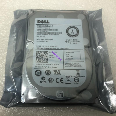 DELL/戴爾 R610 R620 R630 原裝 1T SAS 7.2K 6G 2.5 伺服器硬碟