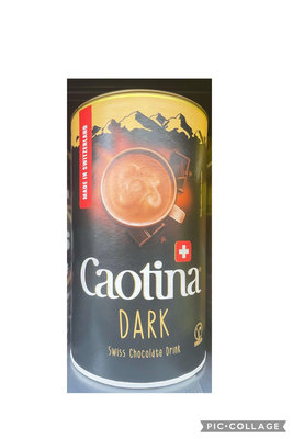 4/11前 一次買2罐 單罐405 新包裝 瑞士可提娜Caotina頂級黑巧克力粉(500g)有巧克力粉皇后的美稱 最新到期日:2024/12/1