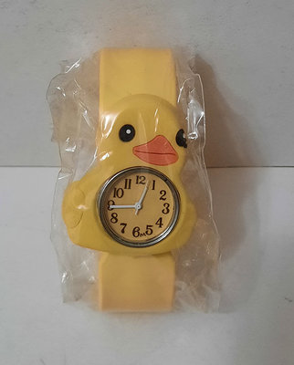 黃色小鴨 造型手錶/卡通錶/捲尺錶/拍拍錶/彈力錶/兒童錶