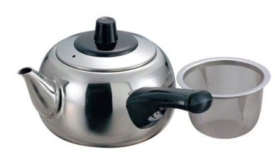 11828c 日本製 好品質 耐用 304不鏽鋼茶葉側手把壺開水壺煮茶壺加熱泡花綠烏龍茶水壺禮品
