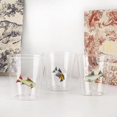 【熱賣精選】DIOR 迪奧Aquarius系列的杯子和套盒全新系列玻璃杯一套三個