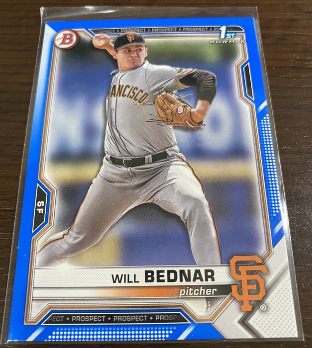 2021 Topps 1st Bowman 巨人隊第一輪Will Bednar 限量150張| Yahoo奇摩拍賣