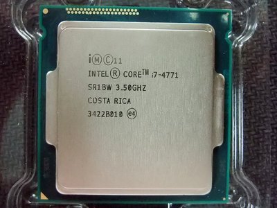 【含稅】Intel Core i7-4771 3.5G SR1BW 1150四核八線84W 正式散片CPU一年保內建HD