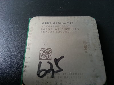 【 創憶電腦 】 AMD Athlon II X4 635 2.9G 四核心 AM3 CPU 良品 直購價80元