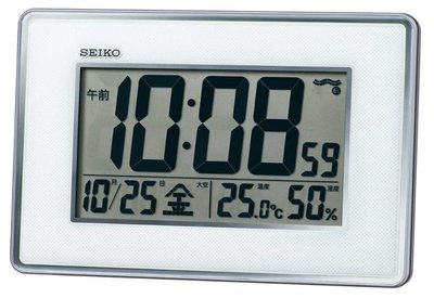 日本進口 限量品 正品 SEIKO日曆座鐘桌鐘電子鐘 溫溼度計時鐘LED畫面液晶顯示電波時鐘