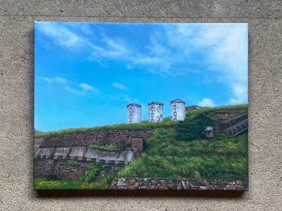 金瓜石風景-油畫