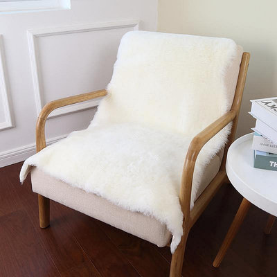 現貨：澳洲羊剪絨地毯昆達里尼瑜伽墊純羊毛沙發墊皮毛一體椅子墊坐墊