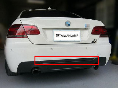 《※台灣之光※》全新 BMW 寶馬 E92 2門2D雙門 M-TECH樣式後保桿後中巴後下巴貼片台灣製